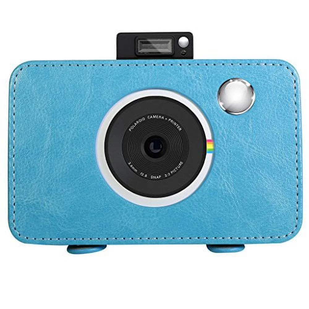 Polaroid Leatherette Case Snap Touch Instant Print Digital Camera – Custom Design for Snug Fit (Blue)