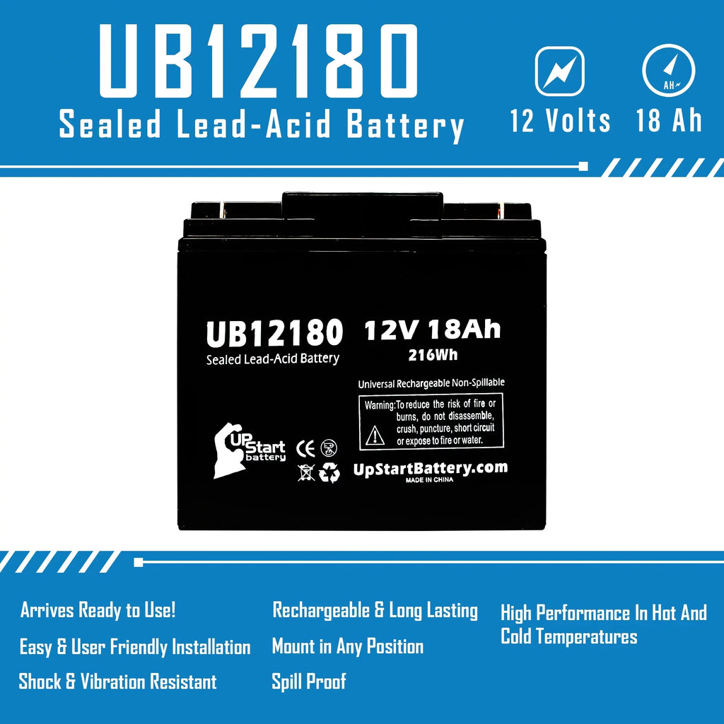5x Pack - Compatible     Battery - Replacement  Universal Sealed Lead Acid Battery (12V, 18Ah, 18000mAh,  Terminal, , )