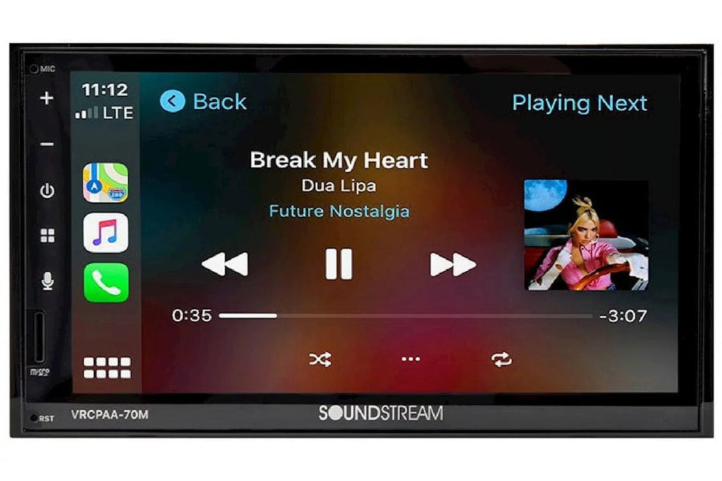 Soundstream -70M 7" Double  Bluetooth Apple CarPlay & Android +Camera Black
