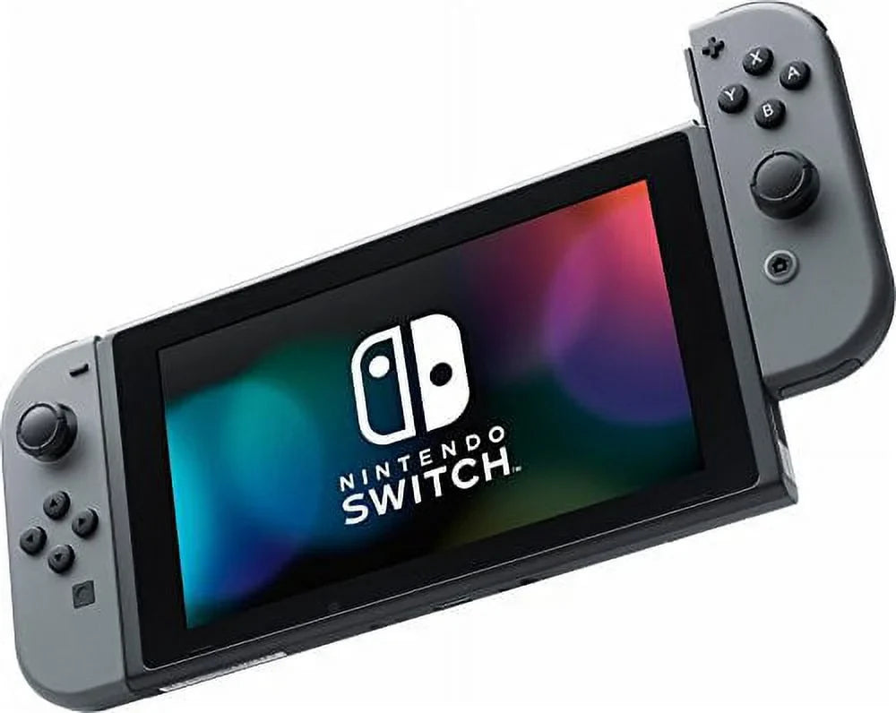 Nintendo Switch 6 items Bundle:Nintendo Switch 32GB Console Gray Joy-con,128GB Micro  Card Nintendo Joy-Con (/) Wireless Controllers Neon Red,Mario Kart 8 Deluxe Mytrix  Cable and Wall Charger