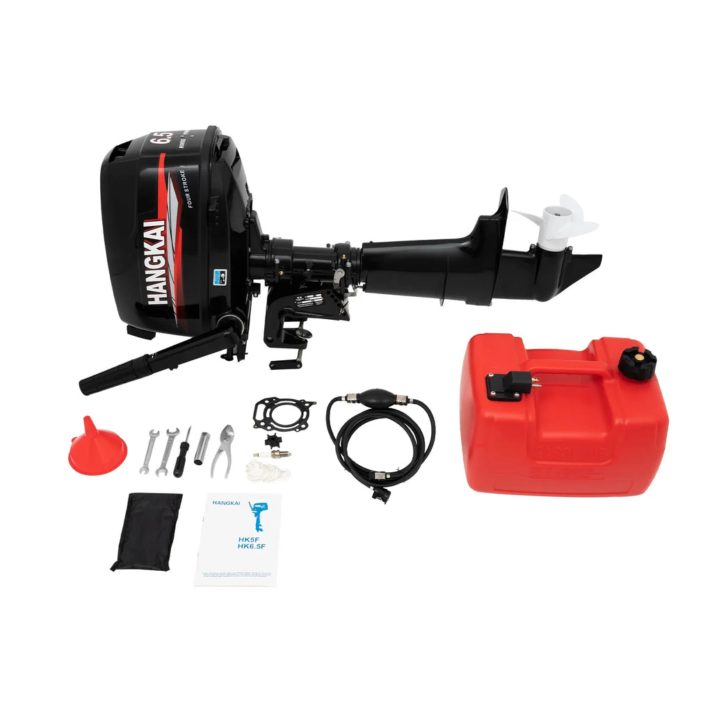 Outboard Motor 6.5HP 4 Stroke Boat Engine Fishing Boat Kayak Engine Water Cooling 123CC