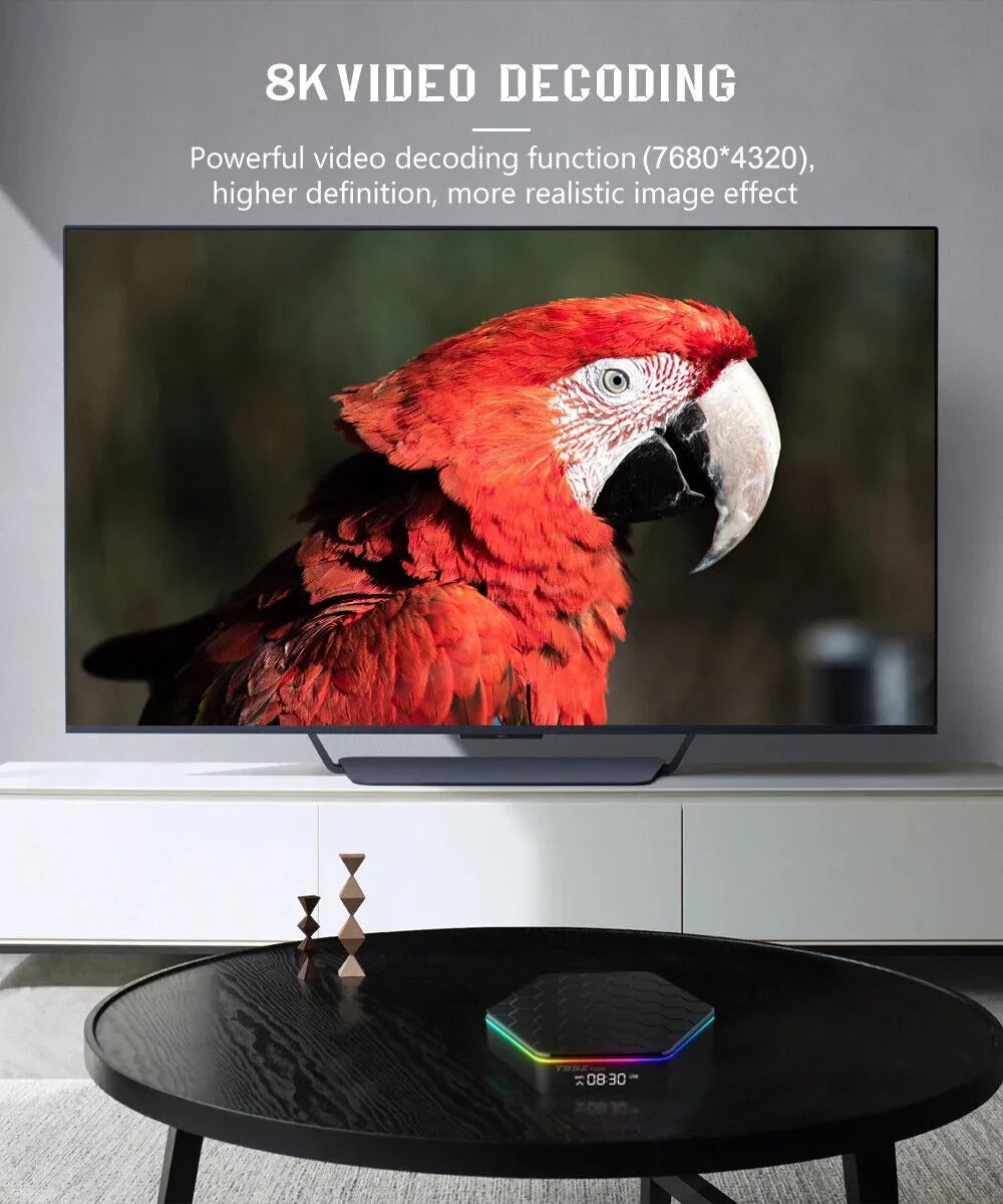 Jahy2Tech Quad Core 8K  Video 64GB Memory 6K Stream Player 2023  Plus Smart Android 12.0  Box