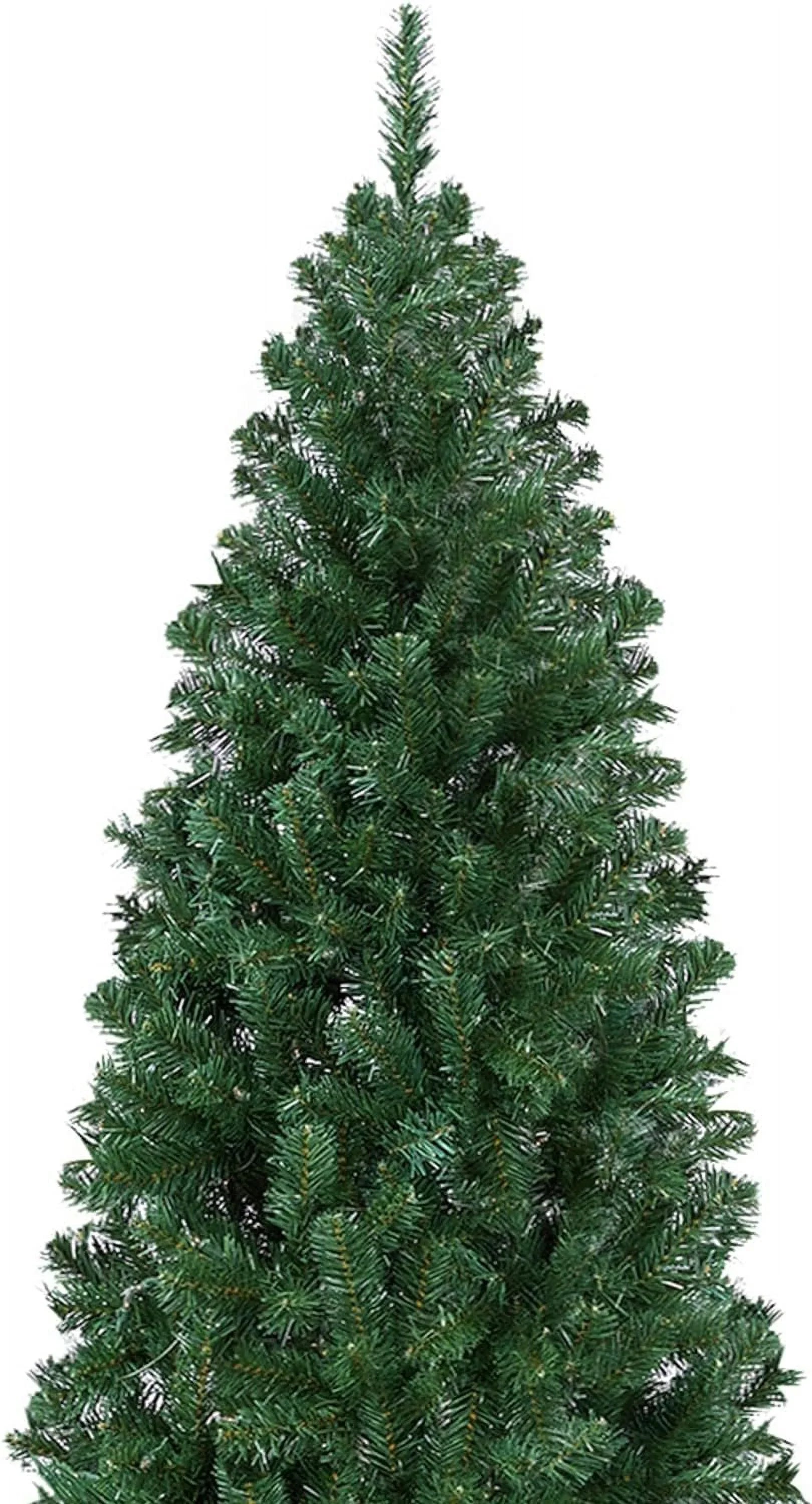 Artificial Christmas Tree Kingswood Fir Pencil Tree Includes Foldable Stand Holiday Decoration Slim Tree, 7.5Ft Green