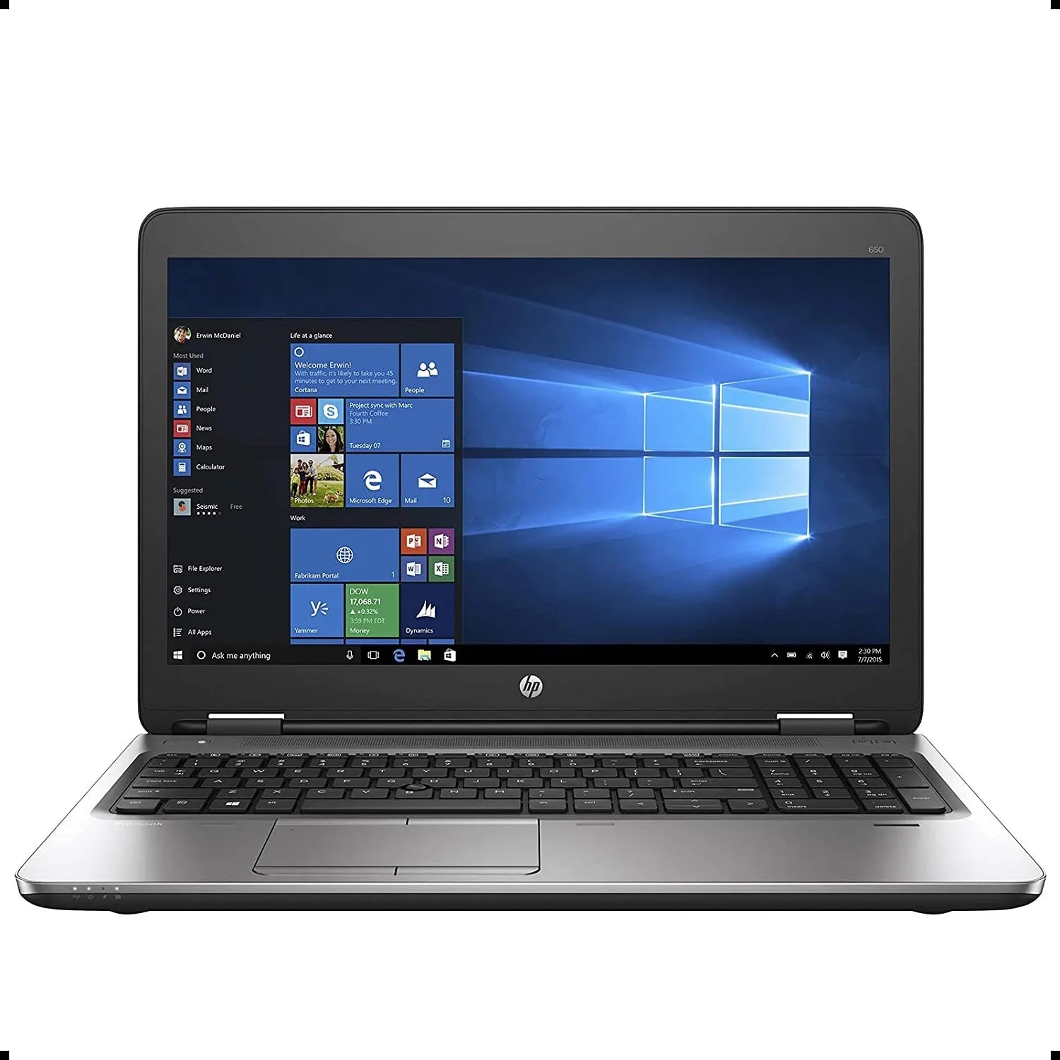 ProBook 650- - 15.6" intel Core i5-6200U Dual-Core 8GB  256GB Storage - Windows 10 (Used)