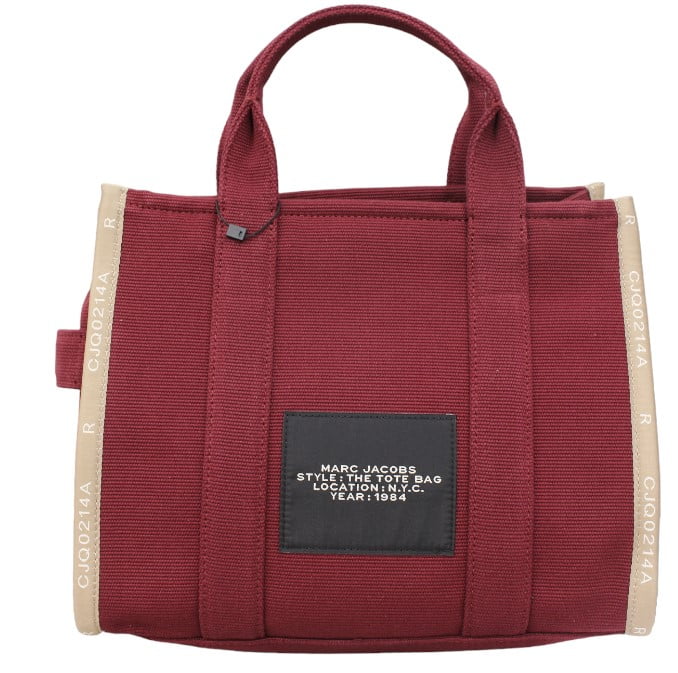 Marc Jacobs Women's The Leather Small Tote, One Size -610 (Merlot, Red)