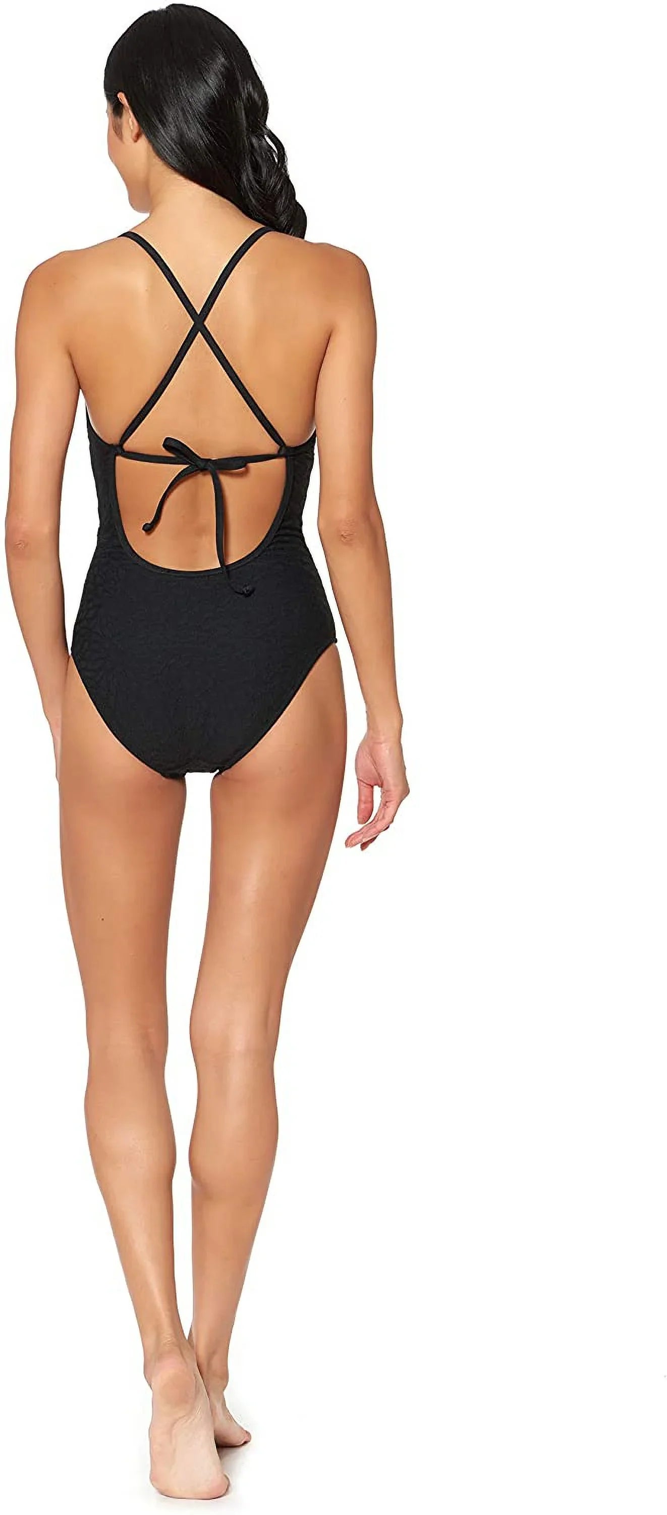 Jessica Simpson  Rose Bay Textured One-Piece Swimsuit,  Small
