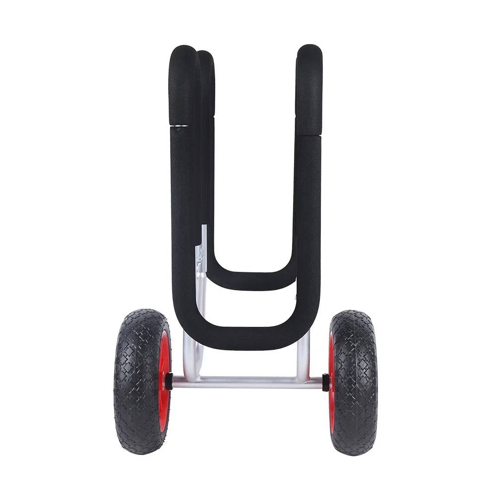 Portable Surfboard Beach Carrier Cart, Double  Airless Cart Beach Trailer, Aviation Aluminum Solid  Wheel Stand-Up Paddle Board Veneer Cart