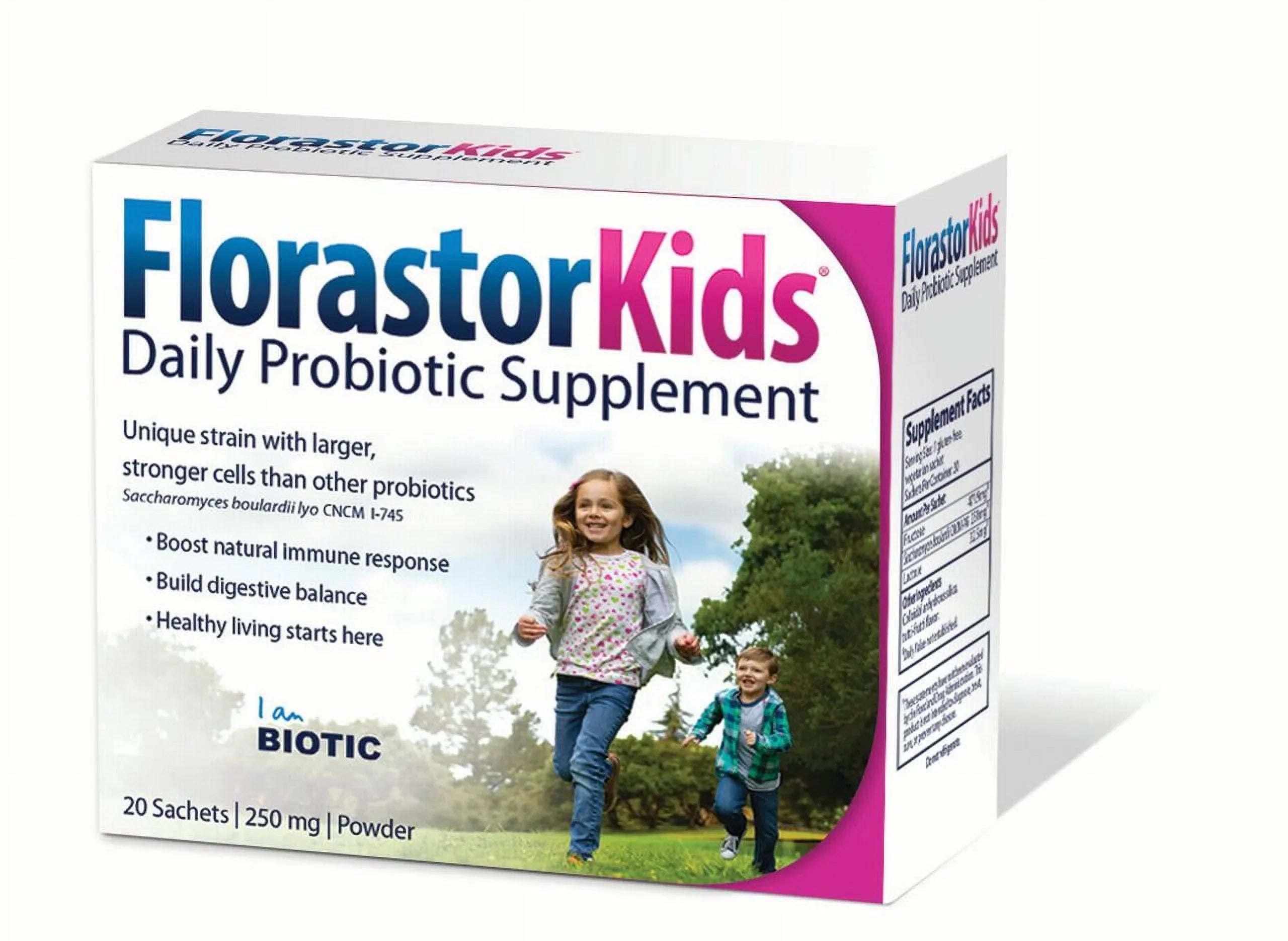 Florastor Kids Daily Probiotic Supplements for Boys and Girls (250 mg; 20 Sachets)
