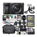 Sony / Mirrorless Digital Camera with 16-50mm (Black) Holiday Bundle