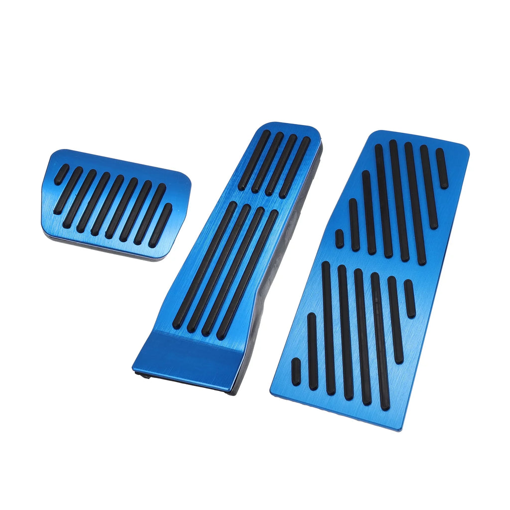 3 Pcs Car Gas Accelerator Brake Foot Rest Pedal Cover Pad for Mazda -30 2020-2021 Antislip Blue