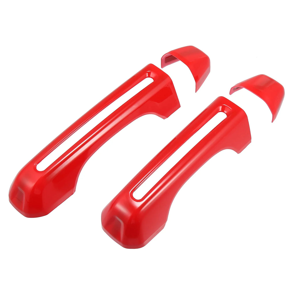 Red Door Handle Trim Cover Kit and Tailgate Handle Cover for Jeep Wrangler    2 & 4 Doors 2018-2021