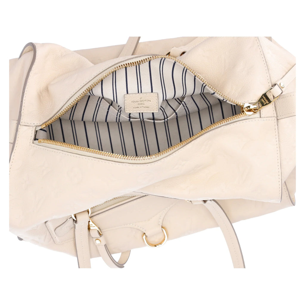 Louis Vuitton Inspiree  Beige Monogram Empreinte Leather Shoulder Bag Tote