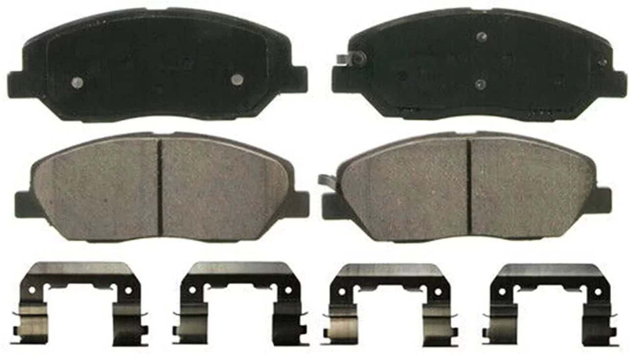 Detroit Axle - Brake Pads for 2007 2008 2009 Hyundai Santa Fe Front and Rear Ceramic Brake Pads w/Hardware Replacement Brakes