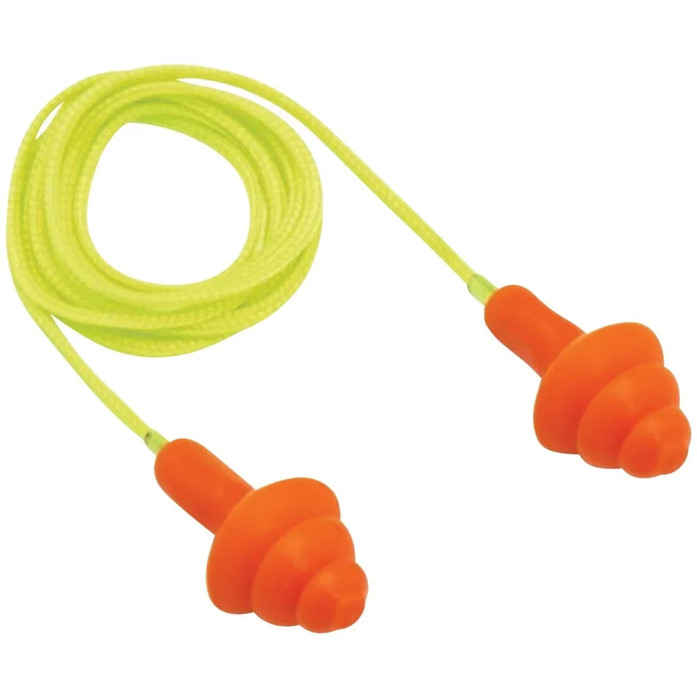 Pyramex Corded Rubber 24dB Ear Plugs (50-Pack)   353647