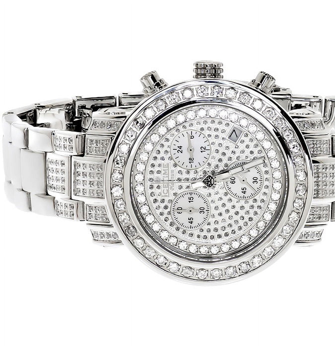 Ladies White Icetime Platinum Diamond Watch  01(3 ct)