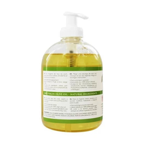 Olivella Virgin Olive Oil Face and Body Liquid Soap 16.9 oz (Pack of 3)