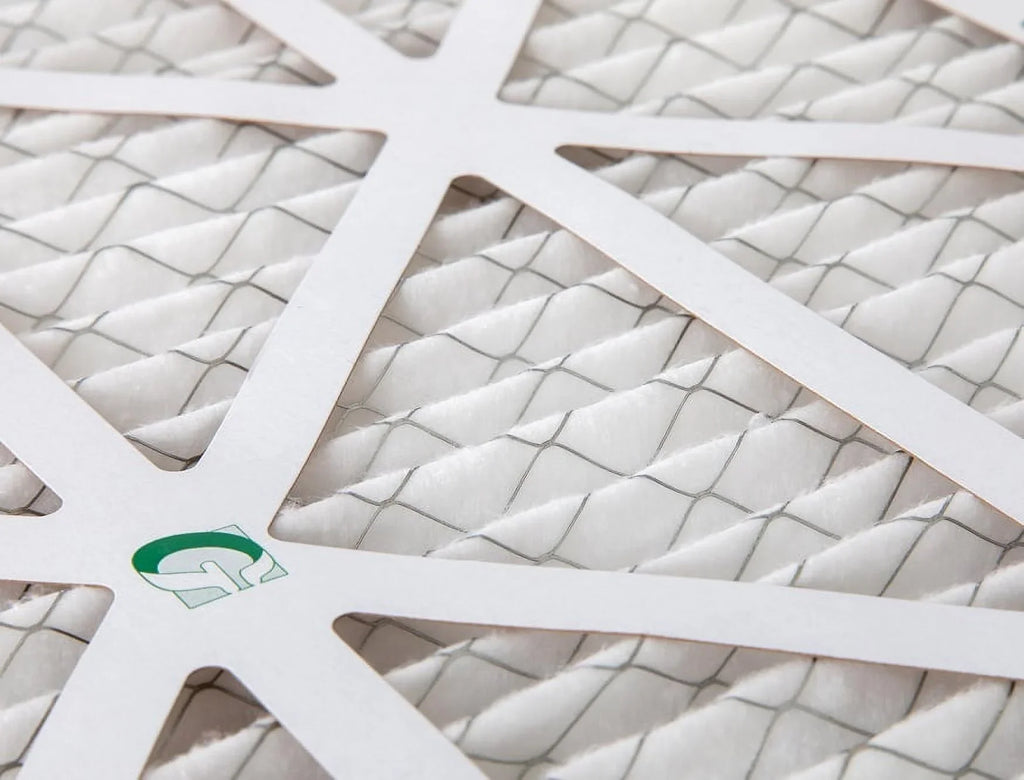 12 Pack of 15x20x1  10 Pleated Air Filters by Glasfloss. Actual Size: 14-1/2 x 19-1/2 x 7/8