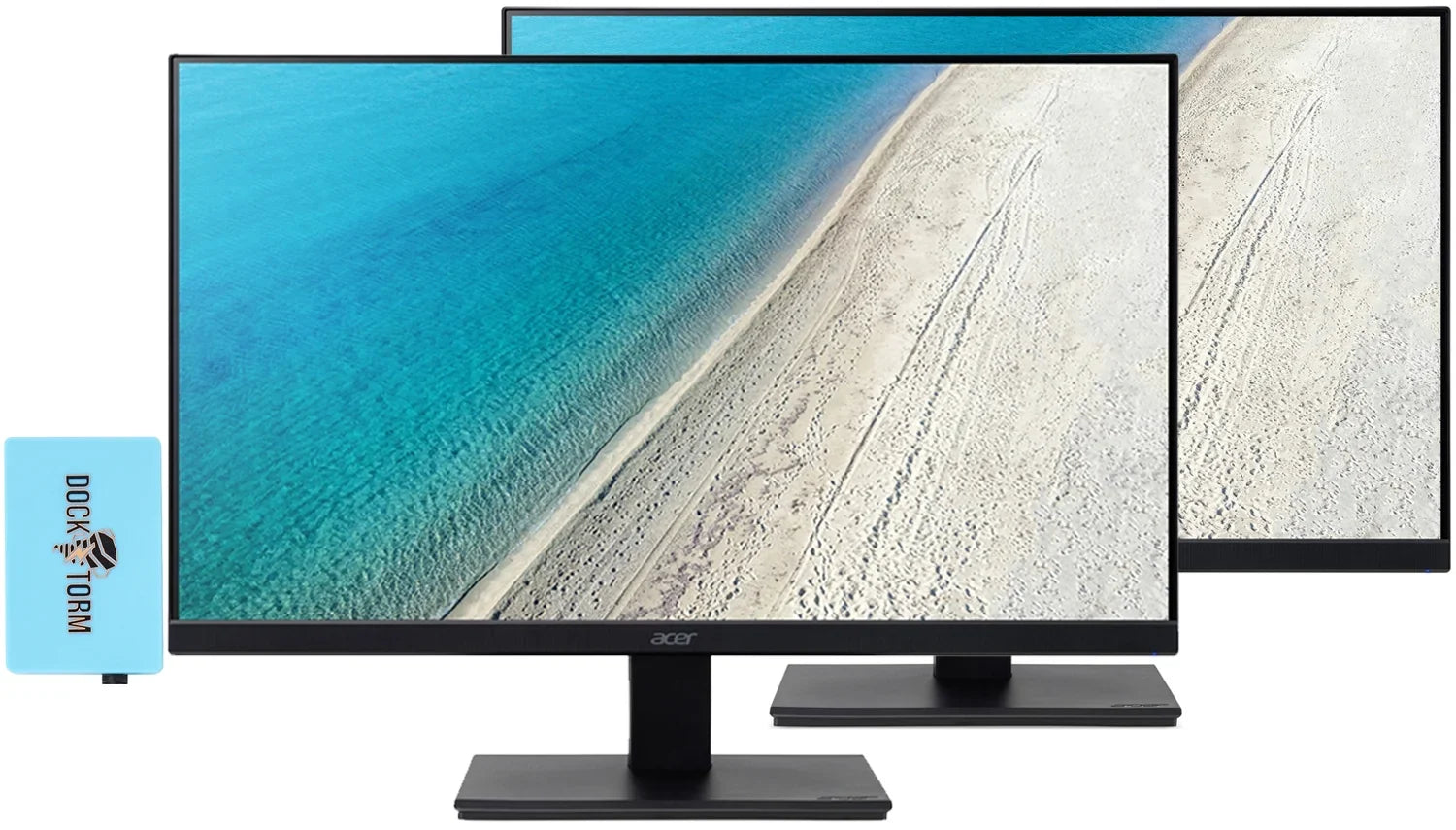 Acer Vero    Monitor .. Bundle with Docztorm Dock, 24"   (1920x1080) 100Hz Display, 1  1.4, 1 , Ideal for Home & Business, Black (2024 Latest Model) (2 Pack)