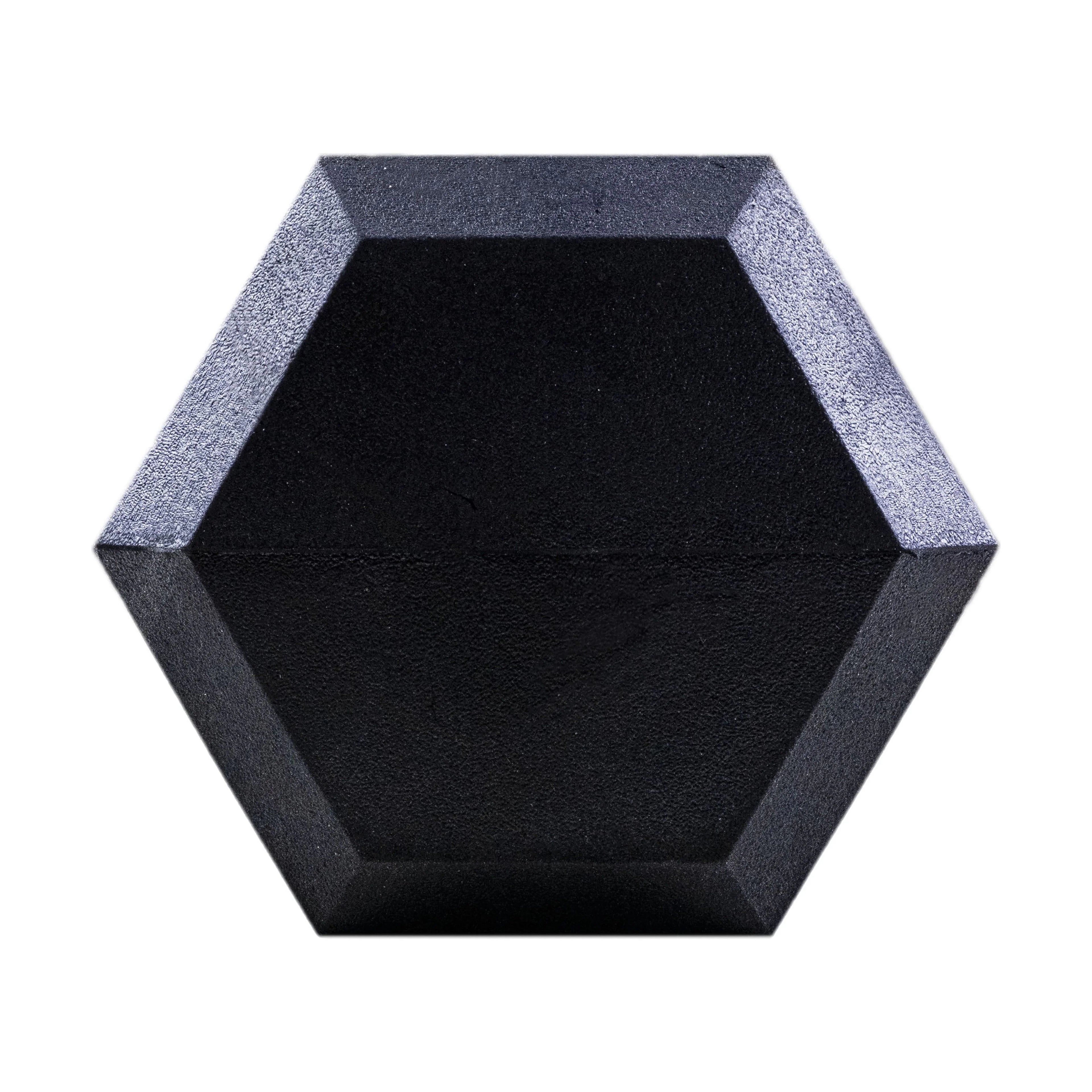 Clean Nut - Hex Rubber Dumbbells with Metal Handles  - 15LB Pair