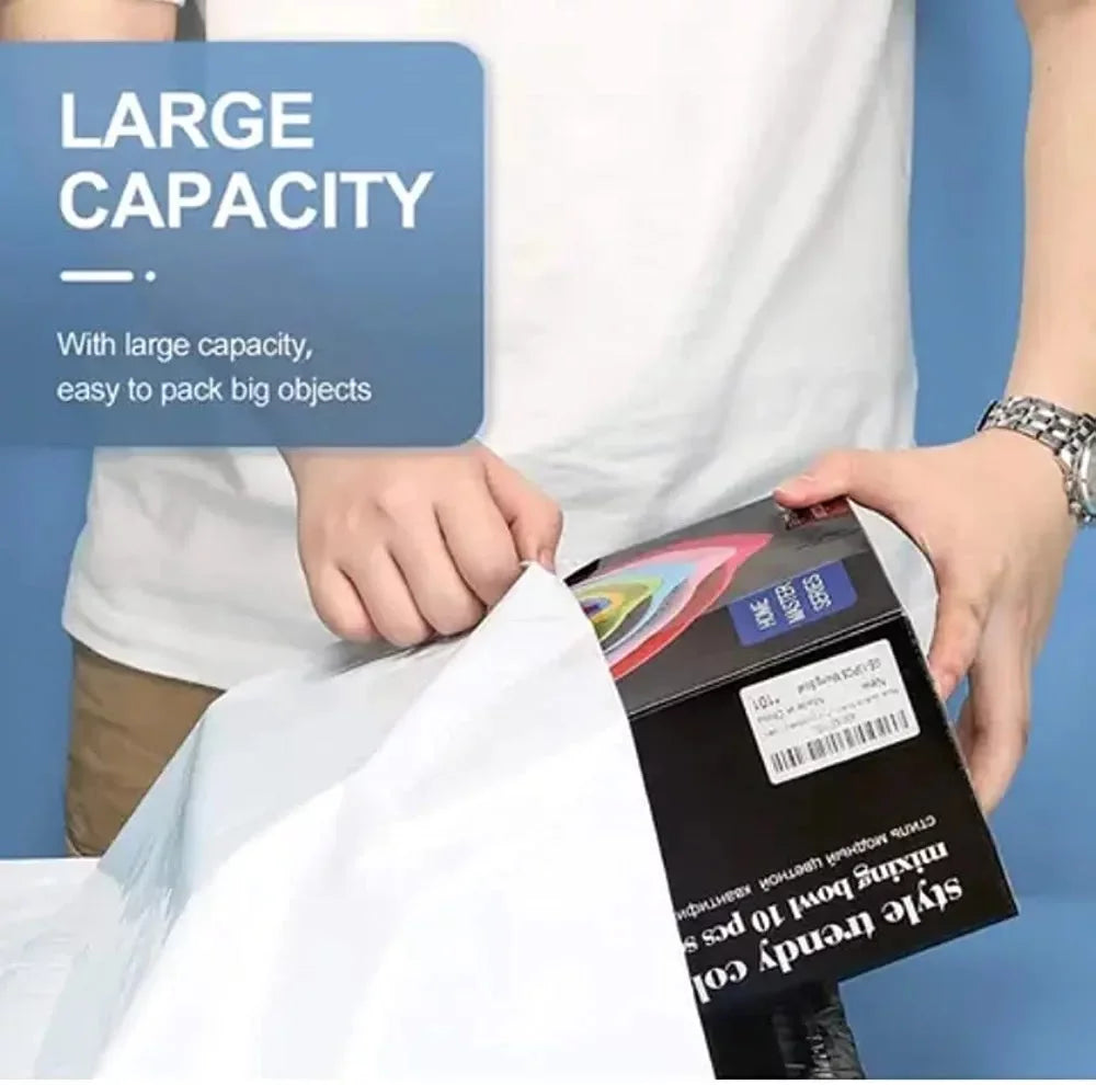 Poly Mailers 19x24 White 50 Pack Extra Large Shipping Bags Strong Thick Mailing Envelopes self Seal Adhesive water proof
