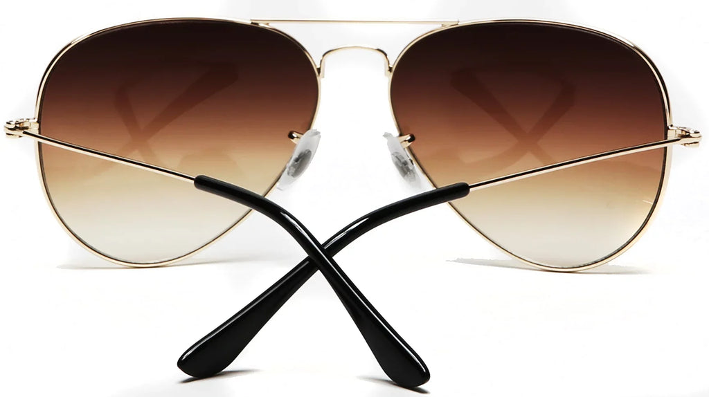 Samba Shades Unisex Classic Aviator Sunglasses Brown Frame Brown Lens - Glen & Ivy Sky Inspired