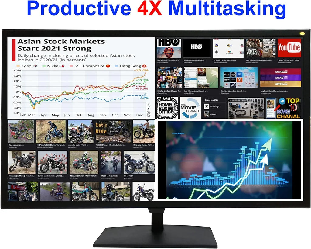 101AV 4K monitor 28" 4K2K  Pro Security Display 3840x2160 Home Office Gaming Monitor Supports 60Hz