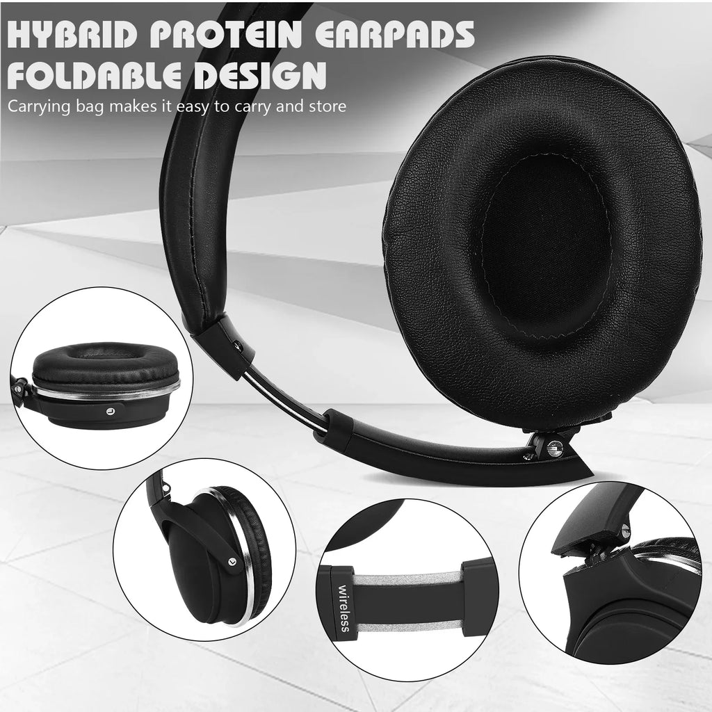 UrbanX  Wireless Bluetooth Stereo Earphones with High Resolution Audio, Deep Bass, Superior Comfort Over The Ear Headphones with Mic for  Wildfire  Phone Call Support