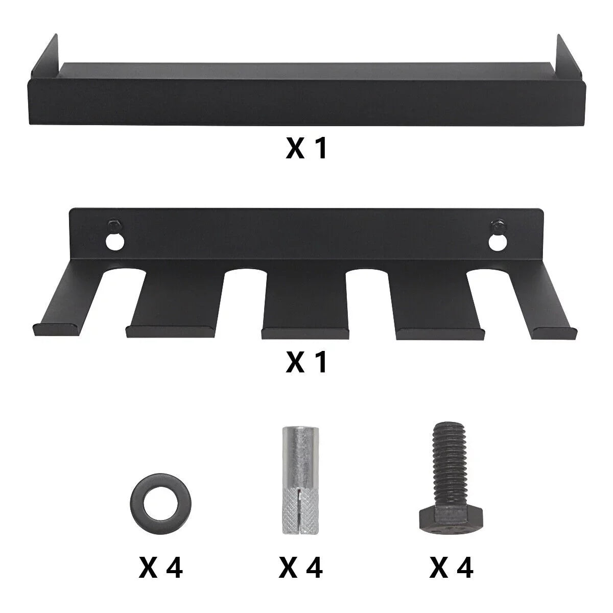 Drill Organizer Rack,Wall Mount Cordless Drill Tool Holder Power Tool Storage | Holds 4 Drills Garage Tool Box