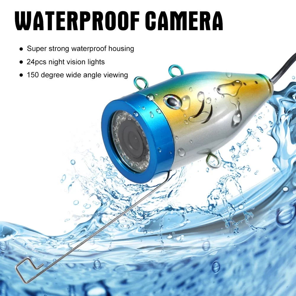 Fishing Camera,1000tvl Waterproof Camera Inch1000tvl Infrared Ir Leds1000tvl Waterproof Camera Kit 24pcs Ice Lake Boat Fish Ice Lake 7" InchIr Leds Fish Huiop Koeb