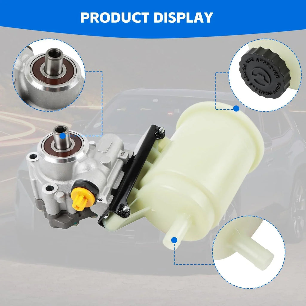 Power Steering Pump with Reservoir Compatible with 2003-2010 Dodge Ram 2500 3500, 2008-2009 Ram 4500 5500 Replacement Part  96-1008R, 961008R