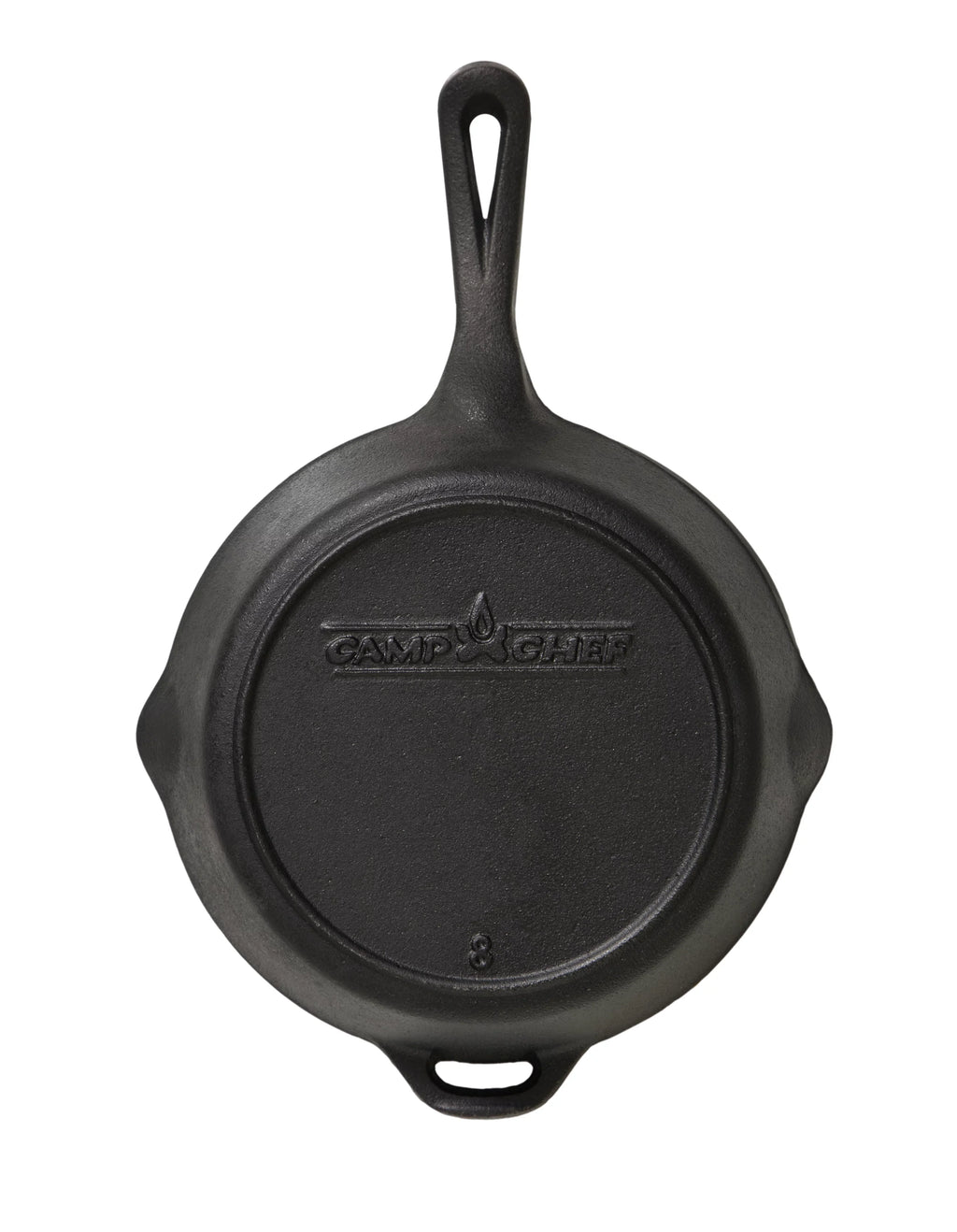 Camp Chef 8" Cast Iron Skillet - , True Seasoned Finish, Dual Pour Spouts