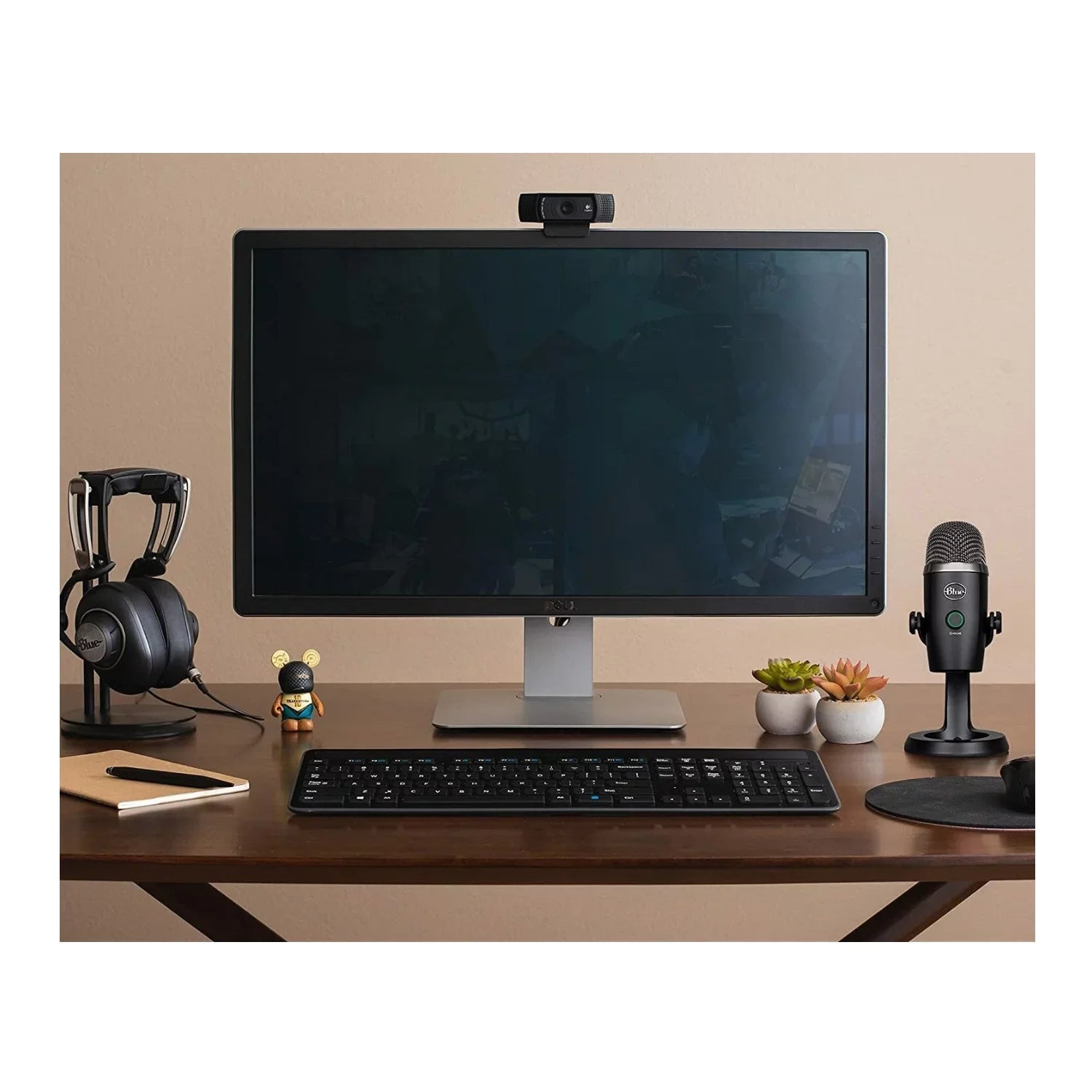 Blue Yeti Nano Premium  Mic Blackout with Knox Gear Boom Arm, Pop Filter and Shock Mount