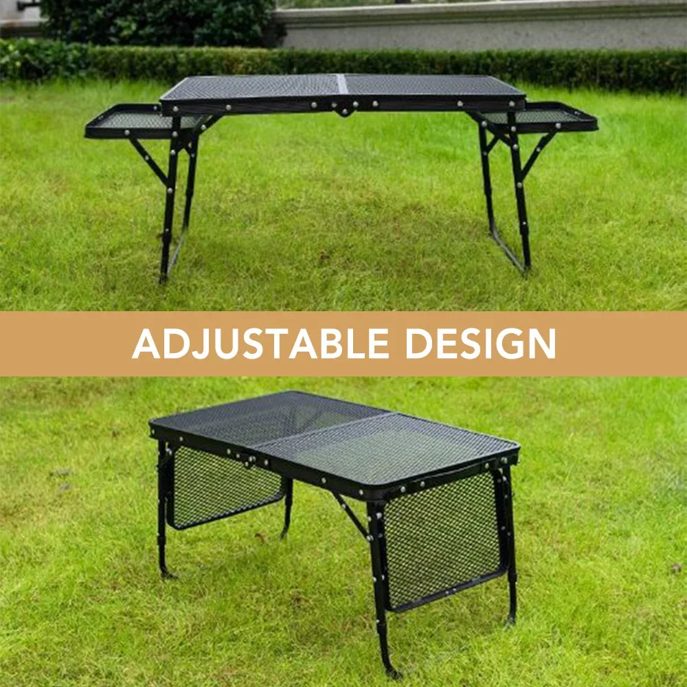 Lixada Folding Camping Table Compact Picnic Cooking Station for Food Prep