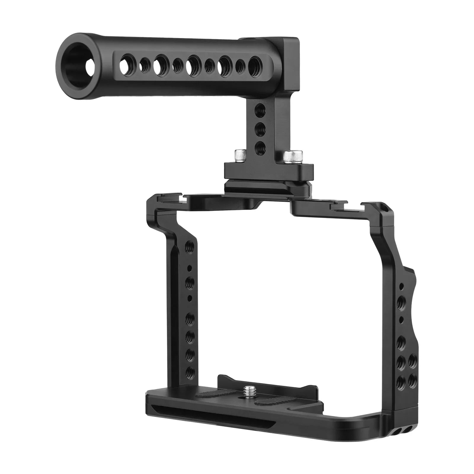 7299 Video Cage + Handle Kit Aluminum Alloy with Dual Cold Shoe Mounts Numerous 14 Inch Threads Replacement for Sony / / /  /  /