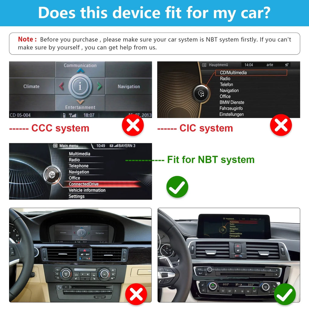 Road Top Android 13 Car Radio 10.25 Inch Touchscreen for 2013-2016  3/4 Series ////// with , Multimedia Car Radio Supports Apple Carplay, Android Auto, Mirrorlink, 8G + 256G