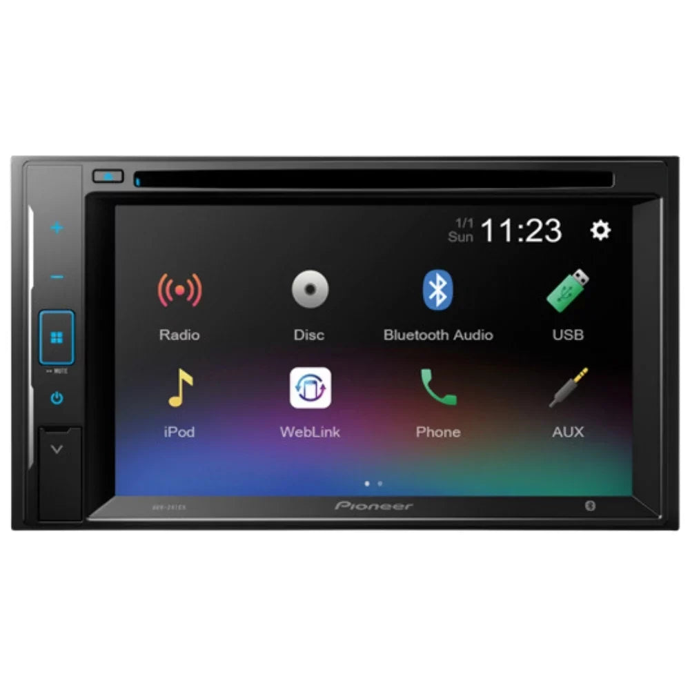 Bundle for 2006-2011 Honda Civic / Pioneer -241EX Double  Car Stereo with Bluetooth/Backup Camera/Installation Kit/in-Dash / / 6.2" Touchscreen Digital Media Receiver