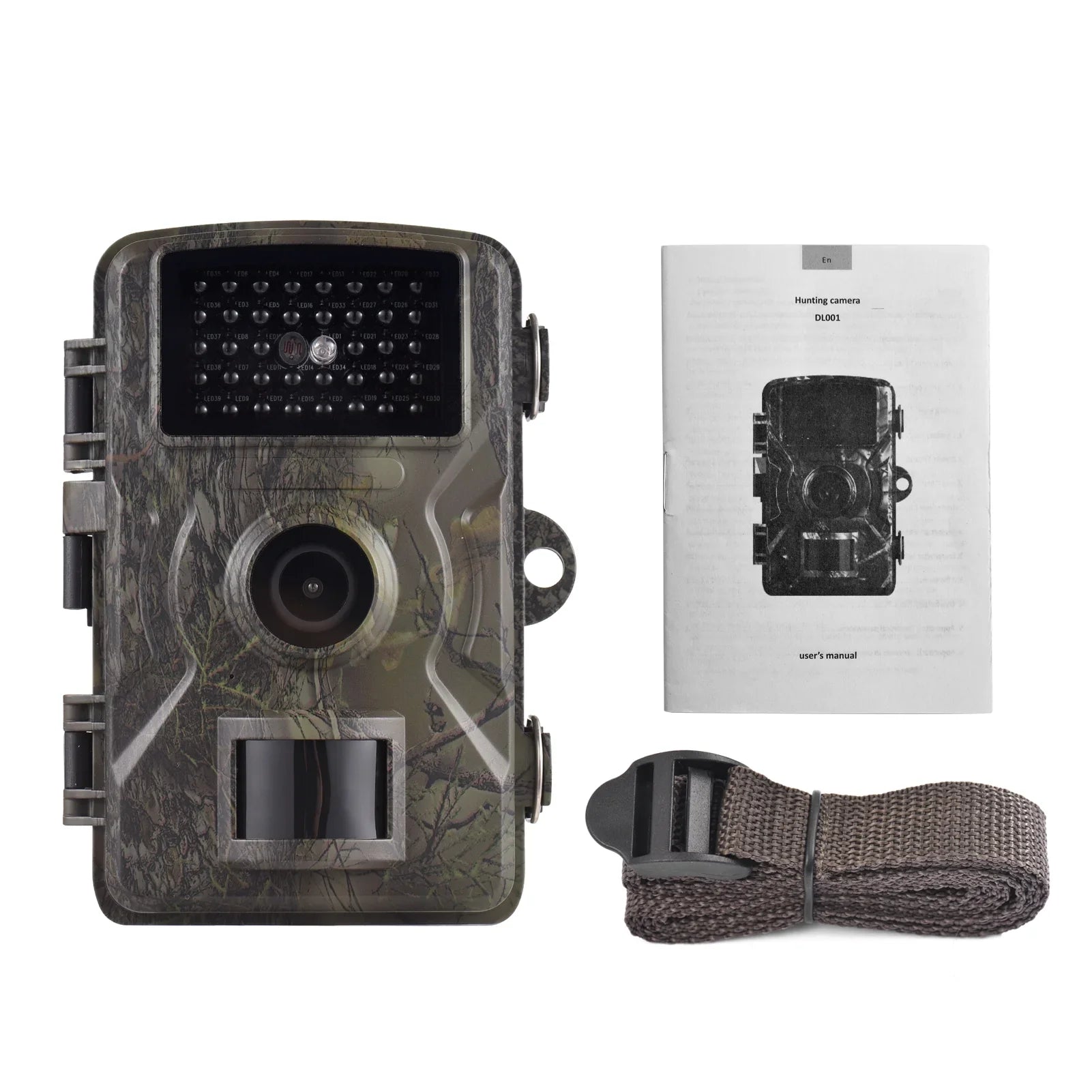 Eccomum 1080P Trail Camera 16MP Wildlife Camera Tracking Camera with 2.0 Inch  Color Screen 0.8s Trigger Time Supports Infrared Night Vision Motion Activated  Waterproof
