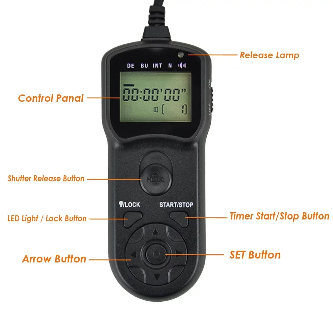 '- Intervalometer Timer Remote Shutter Cord for Pentax  -1 Mark       K5IIs      Super    -6 - - 645D 645Z