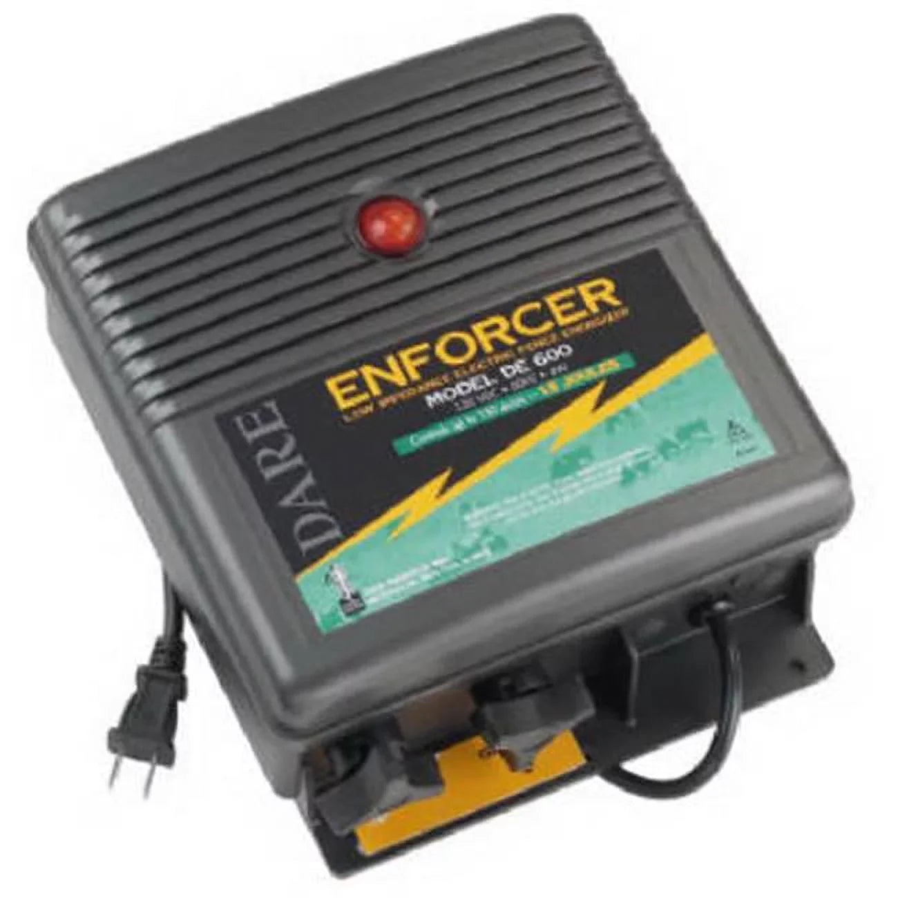 Dare Products  600 110 Volts Plug In Fence Energizer- Low Impedance - 1.5 Joule Output