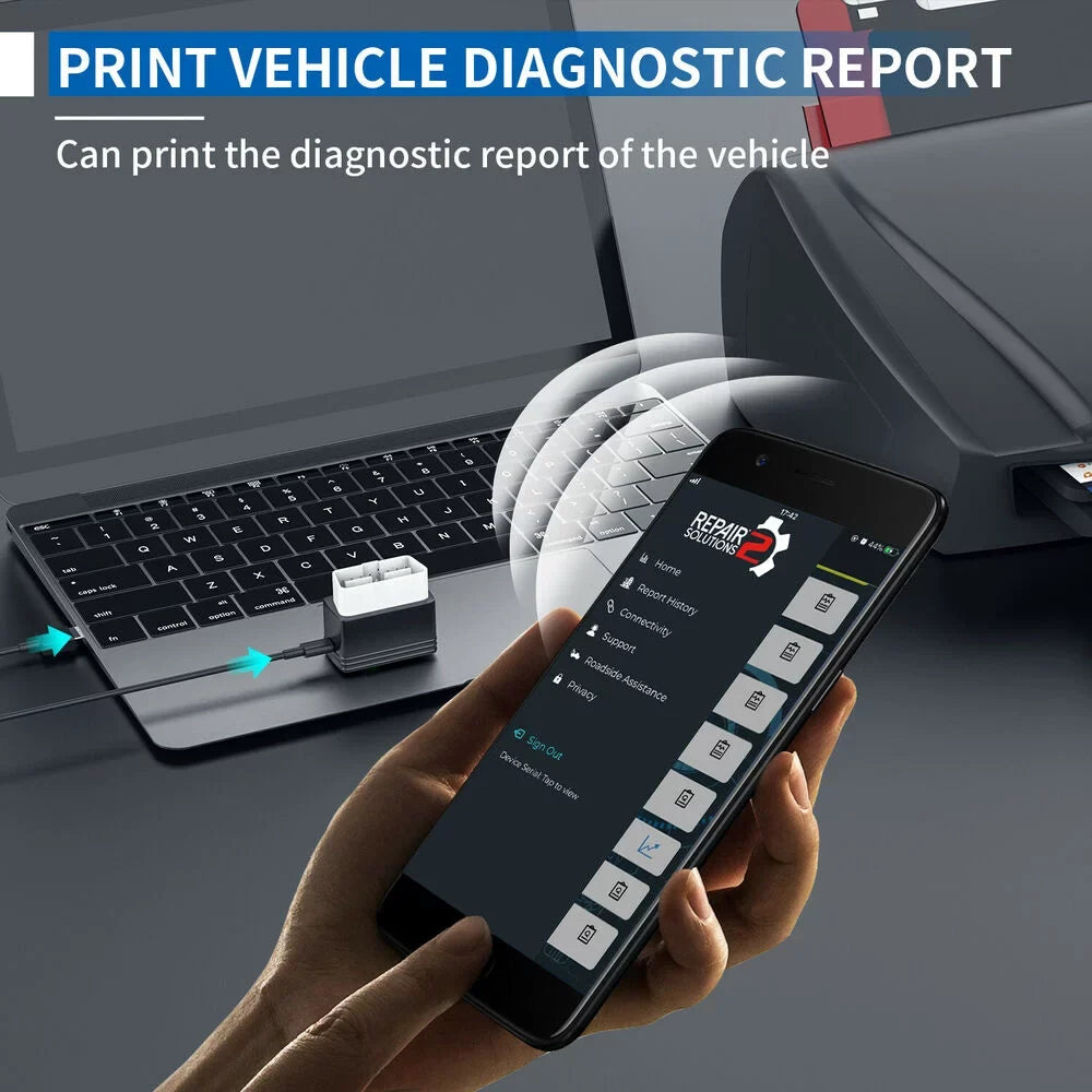 Innova 6000P Bluetooth Wireless  Car Code Reader Check Engine Light   Airbag System Automotive Diagnostic Tool  Scanner 12V Vehicle Read Clean Code Scanner for  and Android Phones