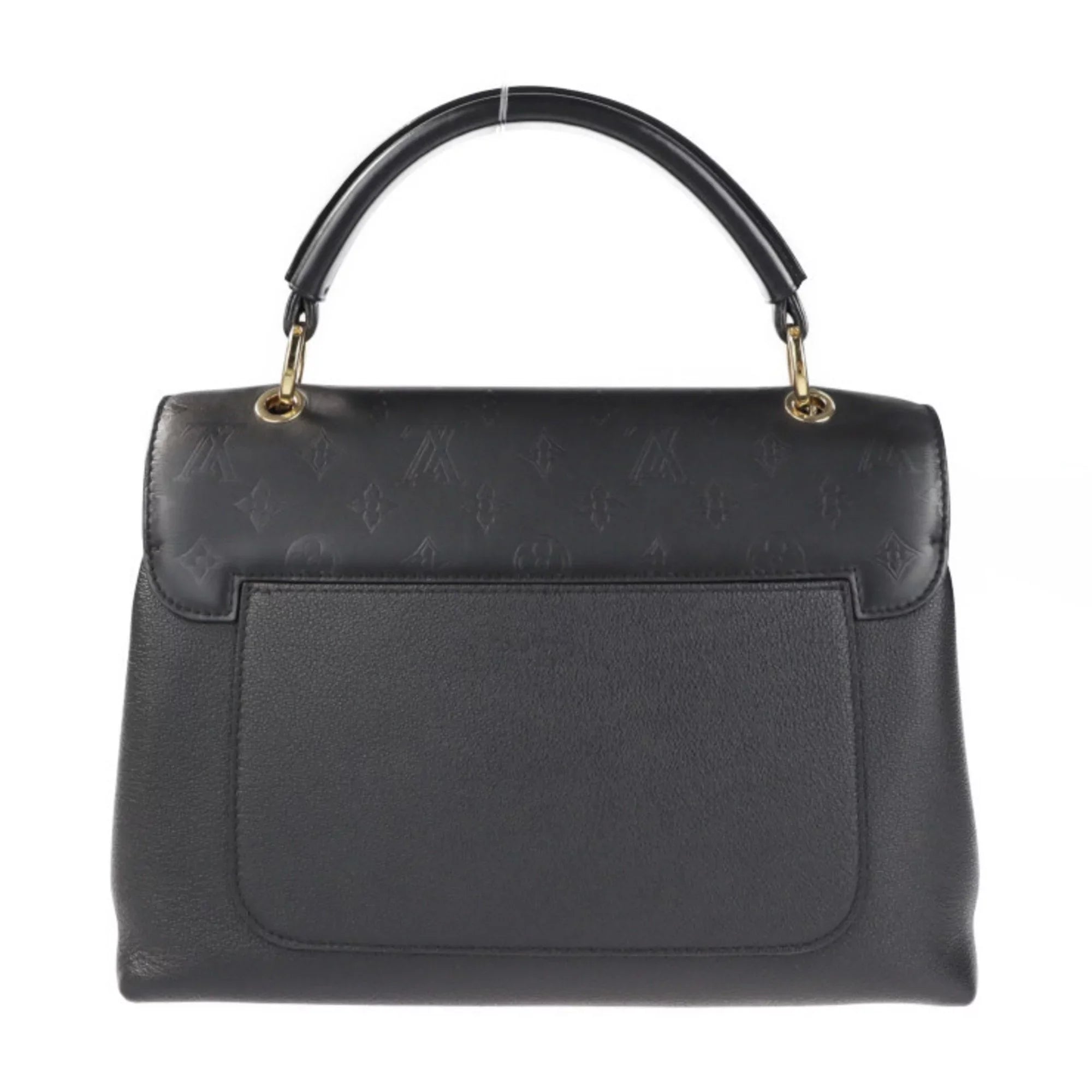 Pre-Owned   Louis Vuitton Verry One Handle Bag Handbag  Leather Monogram Shadow Noir 2WAY Shoulder (Good)