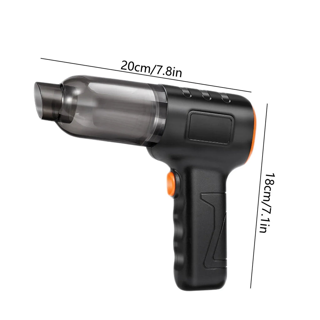 Hand Held Vacuum Rechargeable Vacuum Cleaner Powerful Suction Visual Dusts Bucket 3000 MAh Battery Lightweight 200W 16000 Pa Handheld Vacuum Cleaner For Car Home Essentials
