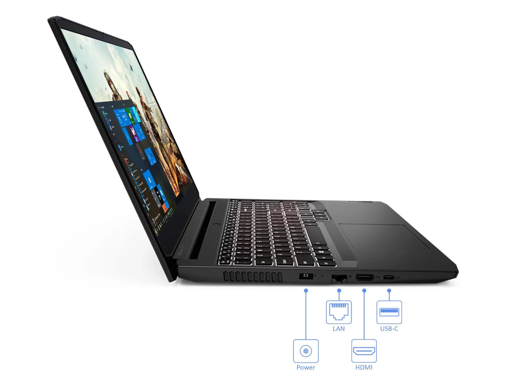 Lenovo IdeaPad 3i Gaming Laptop, 15.6" 120Hz  Display, Intel Core i7-11370H Upto 4.8GHz, 16GB , 256GB NVMe  + 1TB ,  GeForce  3050 Ti, , Wi-Fi, Bluetooth, Windows 10 Pro