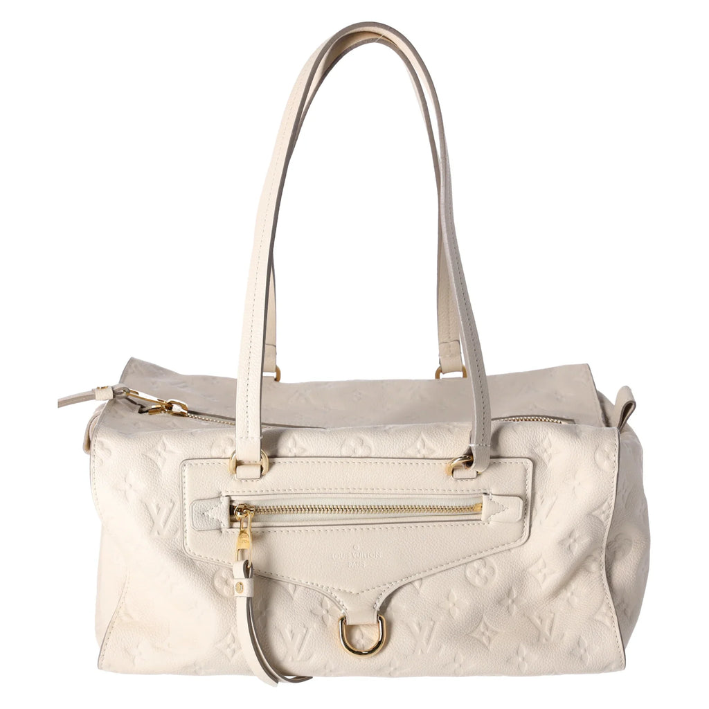 Louis Vuitton Inspiree  Beige Monogram Empreinte Leather Shoulder Bag Tote