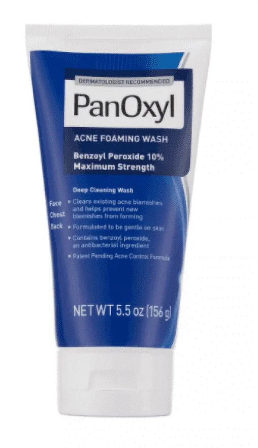 PanOxyl 10% Acne Foaming Wash 5.5 oz (Pack of 2)