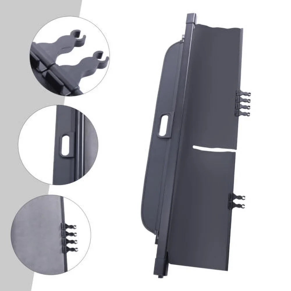 Retractable Cargo Cover For 2019-2021 Jeep Cherokee Trunk Tonneau Security Shade