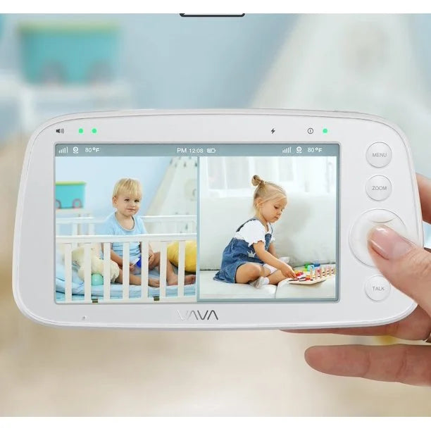 Vava - Baby Monitor with Split Screen, White