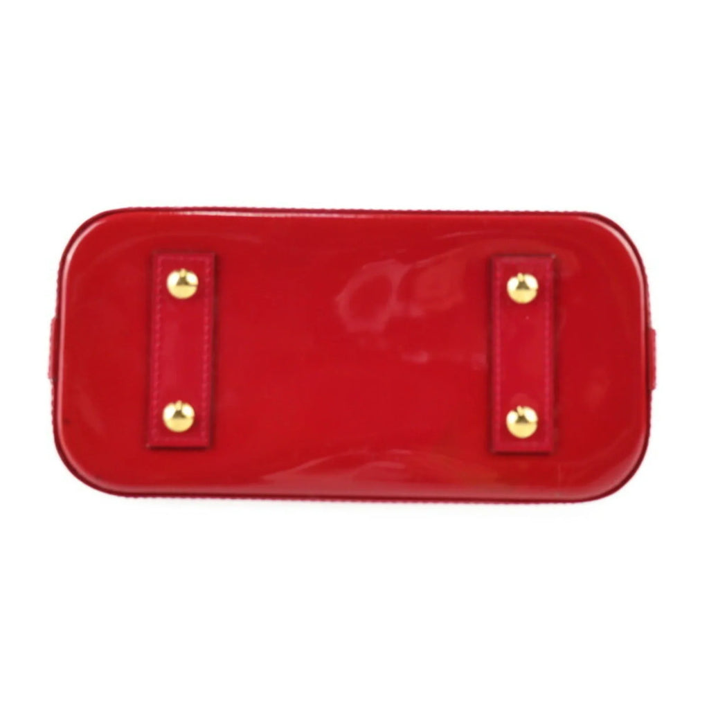 Pre-Owned   Alma  Handbag  Monogram Vernis Pomme d'Amour Gold Hardware 2WAY Shoulder Bag Crossbody Vuitton (Like New)