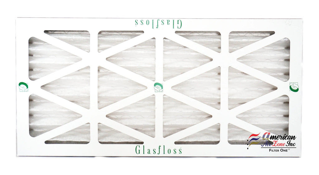 Glasfloss Air Filter 10x25x2 - 2"  10 - (Pack of 12) - Pleated  or  Air Filter - Furnace Air Filter - Home or Office - Made In The .