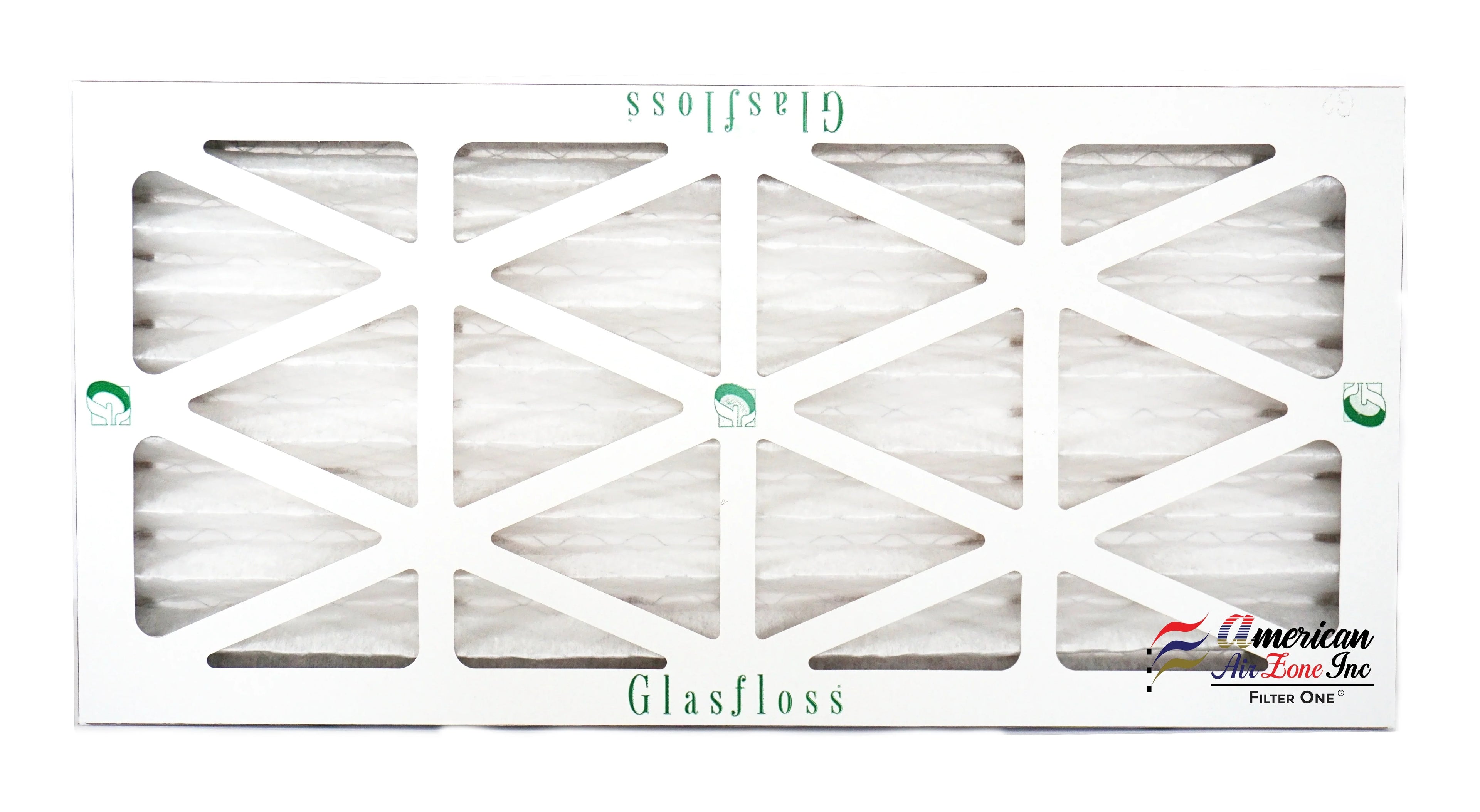 Glasfloss Air Filter 10x25x2 - 2"  10 - (Pack of 12) - Pleated  or  Air Filter - Furnace Air Filter - Home or Office - Made In The .